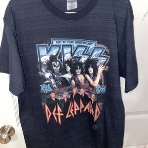 KISS AND DEF LEPPARD 40th ANNIVERSARY TOUR SHIRT